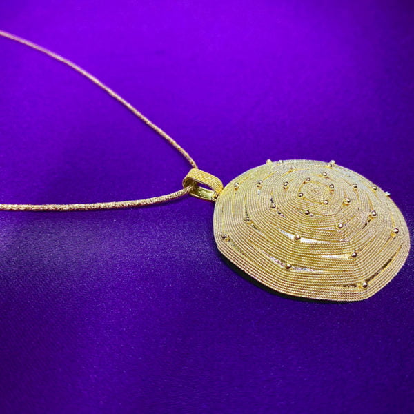 Ciondolo corbula con grani - Horos Officina Orafa Ciondolo corbula con grani - Horos Officina Orafa