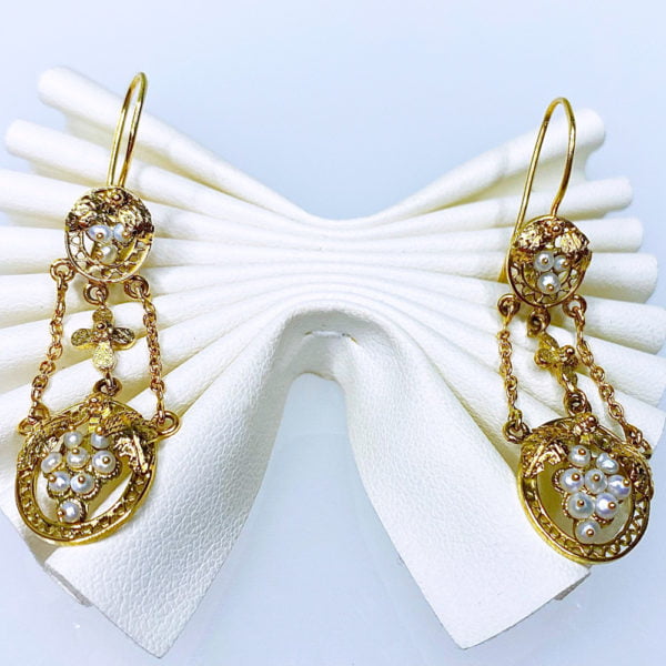 Orecchini imperlati - Horos Officina Orafa