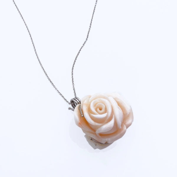 Ciondolo corallo rosa - Horos Officina Orafa