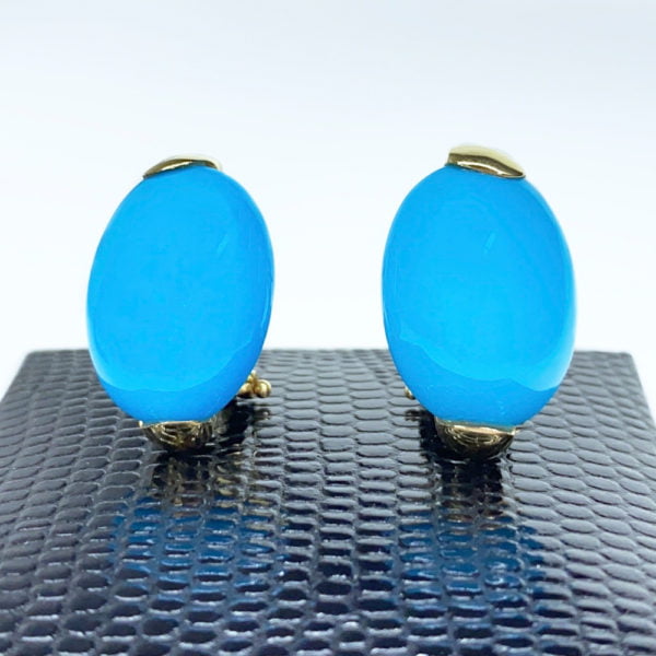 Orecchini con turchese Americano - Horos Officina Orafa