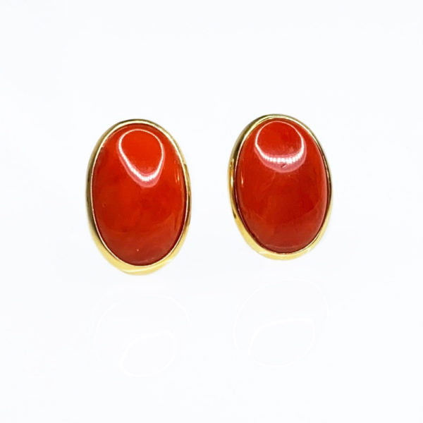 Orecchini con corallo Sardo - Horos Officina Orafa