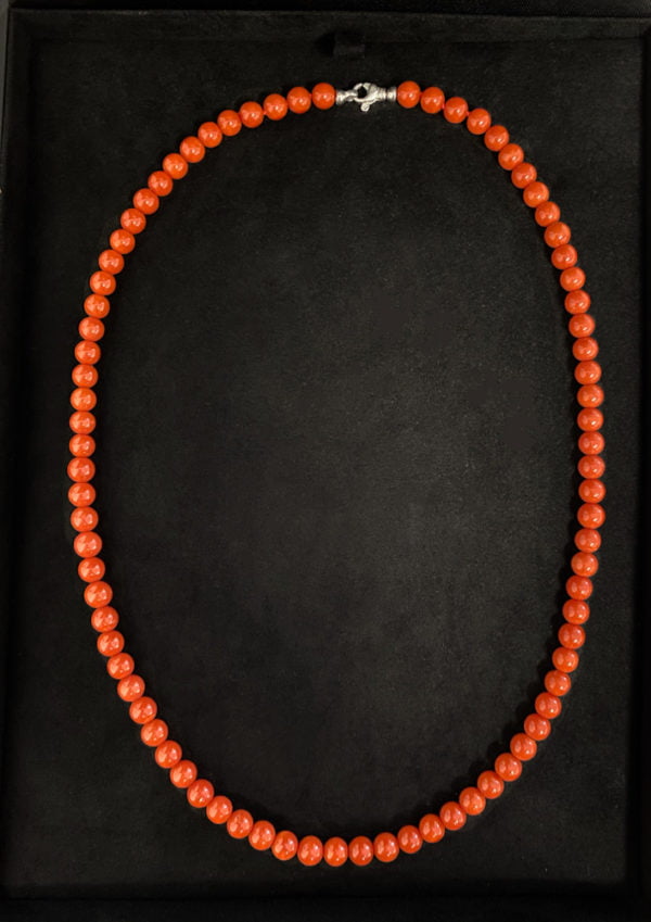 Collana in corallo Sardo a sfere - Horos Officina Orafa Collana in corallo Sardo a sfere - Horos Officina Orafa