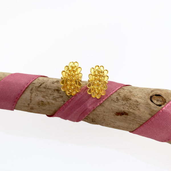 Orecchini modello campidanese 2 file - Horos Officina Orafa